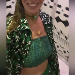 Beautiful emerald green set